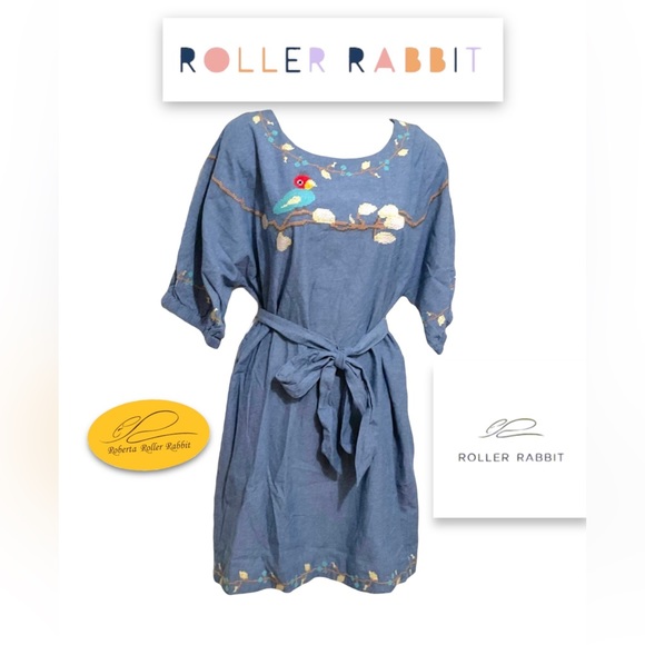 ✨ NWT ROBERTA ROLLER RABBIT KAY BIRDIE BERIT DRESS | $228 | MEDIUM | SOLD OUT ✨ - Picture 1 of 14